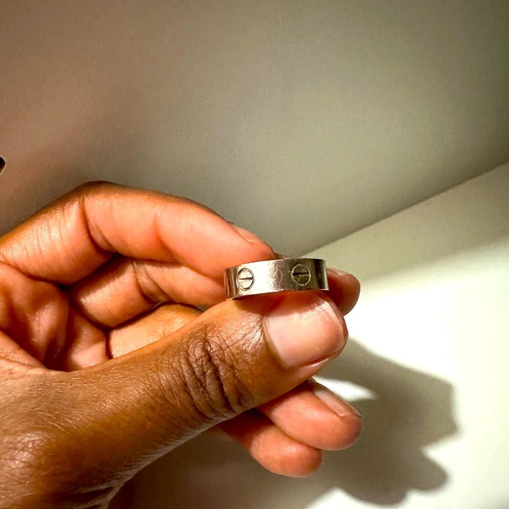 Cartier white gold love ring